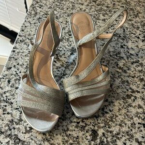 I. Miller Nalda heeled sandal silver